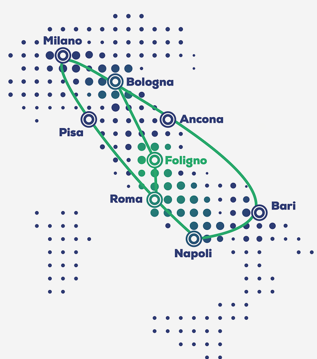 Mappa della rete Connesi